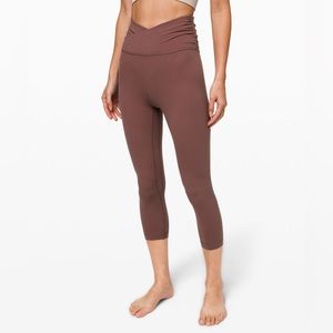 ALIGN CROP 21" *CROSS WAIST - ANTIQUE BARK - SIZE 4